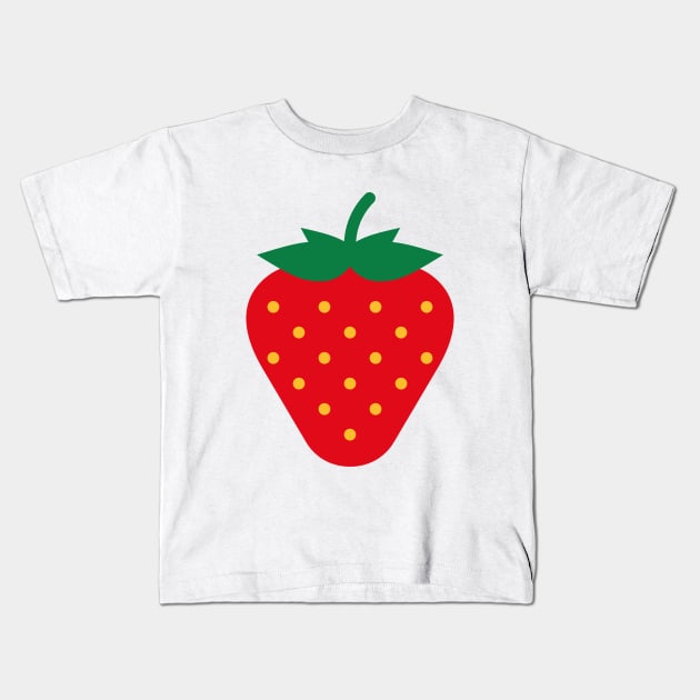 Strawberry / Fraise / Fresa / Erdbeere Kids T-Shirt by MrFaulbaum